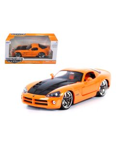 2008 Dodge Viper SRT10 Orange 1/24 Diecast Car Model by Jada