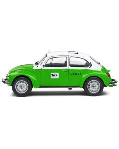 1974 Volkswagen Beetle 1303 "Mexican Taxi" Green and White 1/18 Diecast Model Car by Solido