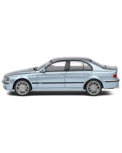 2003 BMW E39 M5 Silver Water Blue Metallic 1/43 Diecast Model Car by Solido