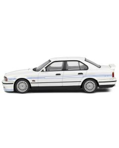 1994 BMW E34 Alpina B10 BiTurbo White with Blue Stripes 1/43 Diecast Model Car by Solido