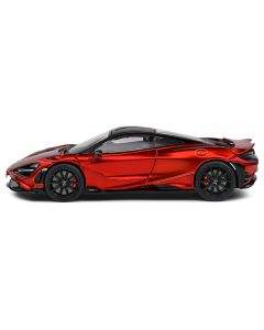 2020 McLaren 765 LT Volcano Red Metallic with Black Top 1/43 Diecast Model Car by Solido