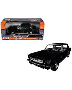 1964 1/2 Ford Mustang Black 1/24 Diecast Model Car by Motormax