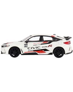 2023 Honda Civic Type R #01 White with Graphics "2023 Honda Thanks Day Vietnam" Limited Edition to 2880 pieces Worldwide 1/64 Diecast Model Car by Mini GT