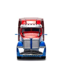 Western Star 57X Truck Tractor "Spider-Man" Blue and Red Metallic "Hollywood Rides" Series 1/24 Diecast Model by Jada