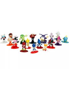 "Sonic The Hedgehog" Set of 18 Diecast Figures "Nano Metalfigs" Series by Jada