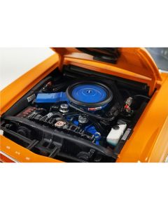 1968 Shelby GT500 KR Orange Metallic (WT Color Code 5107) with White Stripes Limited Edition to 348 pieces Worldwide 1/18 Diecast Model Car by ACME