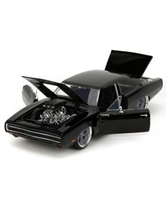 1970 Dodge Charger R/T Black "Fast X" (2023) Movie "Fast & Furious" Series 1/24 Diecast Model Car by Jada