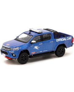 Toyota Hilux Pickup Truck RHD (Right Hand Drive) "Fuji Speedway Official Car" Blue Metallic "Hobby64" Series 1/64 Diecast Model Car by Tarmac Works