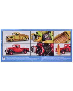 Level 5 Model Kit 1937 Ford Pickup Truck with Surfboard 2-in-1 Kit 1/25 Scale Model by Revell