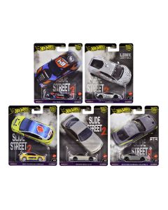 "Slide Street 2" 5 piece Set "Car Culture" 2024 Series H Diecast Model Cars by Hot Wheels