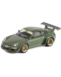 RWB 997 "Rough World" Dark Green 1/64 Diecast Model Car by Pop Race