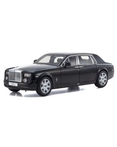 Rolls Royce Phantom EWB (Extended Wheelbase) Diamond Black 1/18 Diecast Model Car by Kyosho