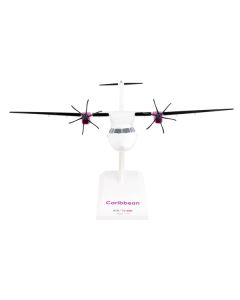 ATR 72-600 Commercial Aircraft "Caribbean Airlines" (9Y-TTI) White with Graphics (Snap-Fit) 1/100 Plastic Model by Skymarks