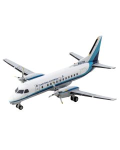 Saab 340B Commercial Aircraft "Eastern Express" (N407BH) White with Blue Stripes 1/400 Diecast Model Airplane by GeminiJets