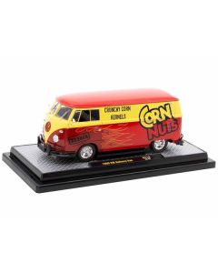 1960 Volkswagen Delivery Van Red and Yellow "Corn Nuts BBQ" Limited Edition to 6250 pieces Worldwide 1/24 Diecast Model Car by M2 Machines