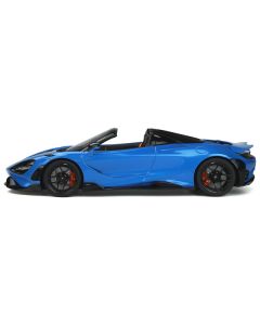 2021 McLaren 765 LT Spider Blue Metallic 1/18 Model Car by GT Spirit