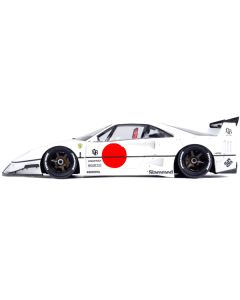 LBWK (Liberty Walk) F40 White with Graphics "Tokyo Auto Salon 2023" 1/18 Model Car by Inno Models