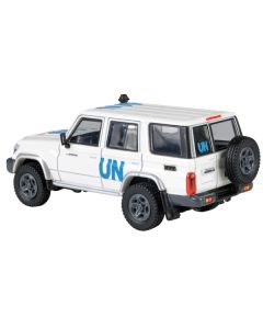 2014 Toyota Land Cruiser LC76 White "United Nations" 1/64 Diecast Model Car by Paragon Models