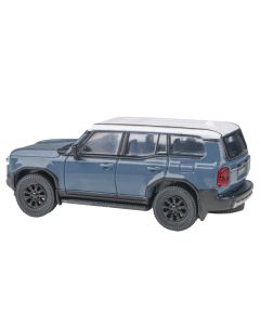 2024 Toyota Land Cruiser 250 Prado Heritage Blue with White Top 1/64 Diecast Model Car by Paragon Models