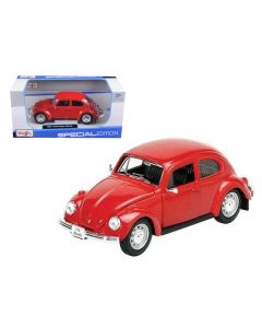 1973 Volkswagen Beetle Red 1/24 Diecast Model Car by Maisto