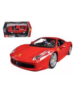 Ferrari 458 Italia Red 1/24 Diecast Model Car by Bburago 