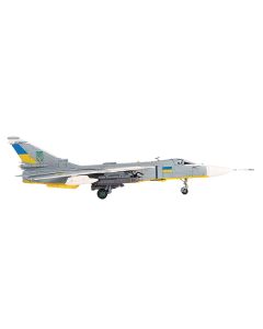 Sukhoi Su-24M Fencer-D Bomber Aircraft "Ukraine War" (2023) Ukrainian Air Force 1/72 Diecast Model by JC Wings