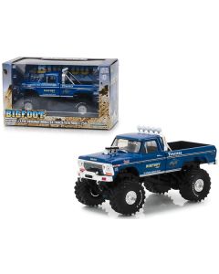 1974 Ford F-250 Ranger XLT Monster Truck Bigfoot #1 "The Original Monster Truck" Blue "Kings of Crunch" 1/43 Diecast Model Car by Greenlight