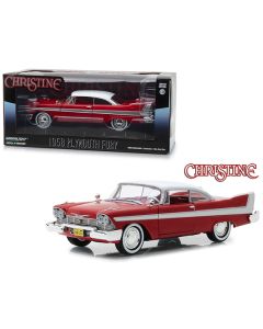 1958 Plymouth Fury Red with White Top "Christine" (1983) Movie 1/24 Diecast Model Car by Greenlight