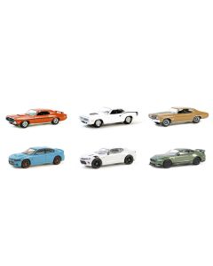 "GreenLight Muscle" Set of 6 pieces Series 28 1/64 Diecast Model Cars by Greenlight