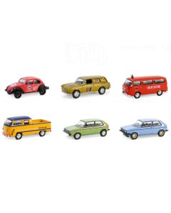 "Club Vee-Dub" Series 19 Set of 6 pieces 1/64 Diecast Model Cars by Greenlight