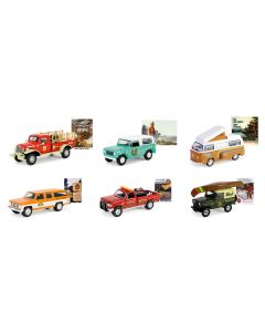 "Smokey Bear" Set of 6 Cars Series 3 1/64 Diecast Model Cars by Greenlight