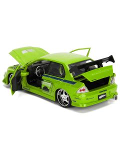 Brian's Mitsubishi Lancer Evolution VII Green with Graphics 