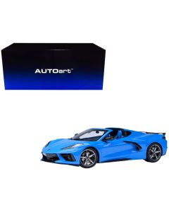 2020 Chevrolet Corvette C8 Stingray Rapid Blue 1/18 Model Car by Autoart