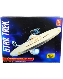 Skill 2 Model Kit U.S.S. Enterprise NCC-1701 Refit Starship "Star Trek" 1/537 Scale Model by AMT