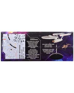 Skill 2 Model Kit U.S.S. Enterprise NCC-1701 Spaceship "Star Trek" (1966) TV Series 1/1000 Scale Model by Polar Lights