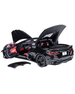 2020 Chevrolet Corvette C8 Stingray Black 1/18 Model Car by Autoart