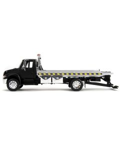 International DuraStar 4400 Flatbed Tow Truck Matt Black 1/24 Diecast Model Car by Jada