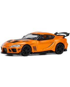 Toyota Supra "DarwinPro 66G WBK" Orange Metallic 1/64 Diecast Model Car by Pop Race