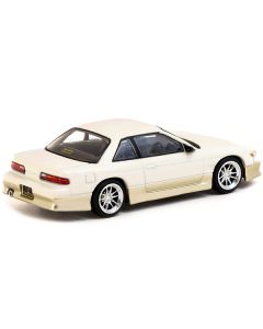 Nissan Silvia (S13) Vertex RHD (Right Hand Drive) White and Gold "Lamley Special Edition" "Global64" Series 1/64 Diecast Model by Tarmac Works