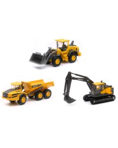 "Volvo Construction Vehicles" Set of 3 pieces Diecast Models by New Ray