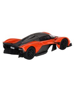 Aston Martin Valkyrie Maximum Orange with Carbon Top Limited Edition to 2640 pieces Worldwide 1/64 Diecast Model Car by Mini GT