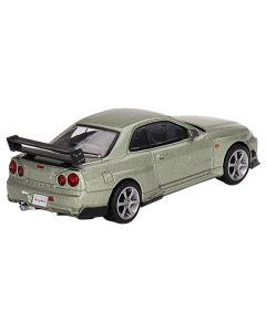 Nissan Skyline GT-R (R34) "Tommykaira R-z" RHD (Right Hand Drive) Millenium Jade Metallic Limited Edition to 6000 pieces Worldwide 1/64 Diecast Model Car by Mini GT