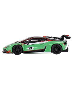 Lamborghini Huracan GT3 EVO2 "Presentation" Version Green Limited Edition to 4800 pieces Worldwide 1/64 Diecast Model Car by Mini GT