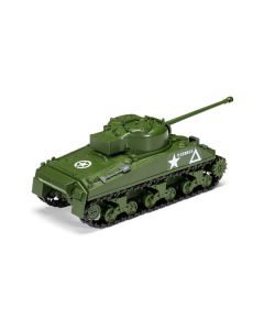 Skill 1 Model Kit Sherman Firefly Tank "British Army" Snap Together Painted Plastic Model Tank Kit 1/35 Scale by Airfix Quickbuild