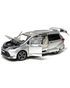 Toyota Sienna Minivan Silver Metallic 1/24 Diecast Model Car