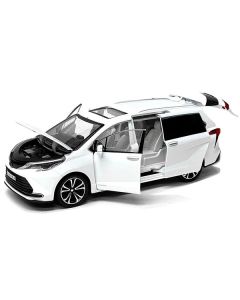 Toyota Sienna Minivan White 1/24 Diecast Model Car 