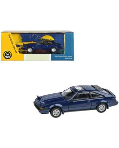 1984 Toyota Celica Supra XX Dark Blue Metallic with Sunroof 1/64 Diecast Model Car by Paragon Models