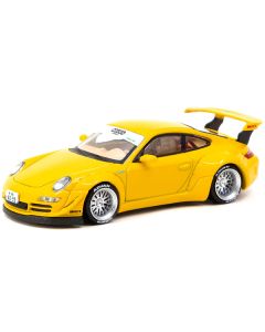 RWB 997 Yellow "Notting Hill" "Hobby64" Series 1/64 Diecast Model Car by Tarmac Works