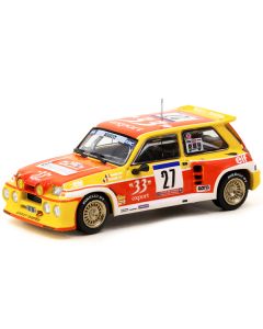 Renault 5 MAXI Turbo #27 Didier Auriol - Bernard Occelli "Tour de Corse - Rallye de France" (1985) "Hobby64" Series 1/64 Diecast Model Car by Tarmac Works