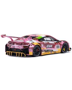 Honda NSX GT3 EVO22 #08 Pink with Graphics "EVA RT Production Model Custom Type-08" 1/64 Diecast Model Car by Pop Race